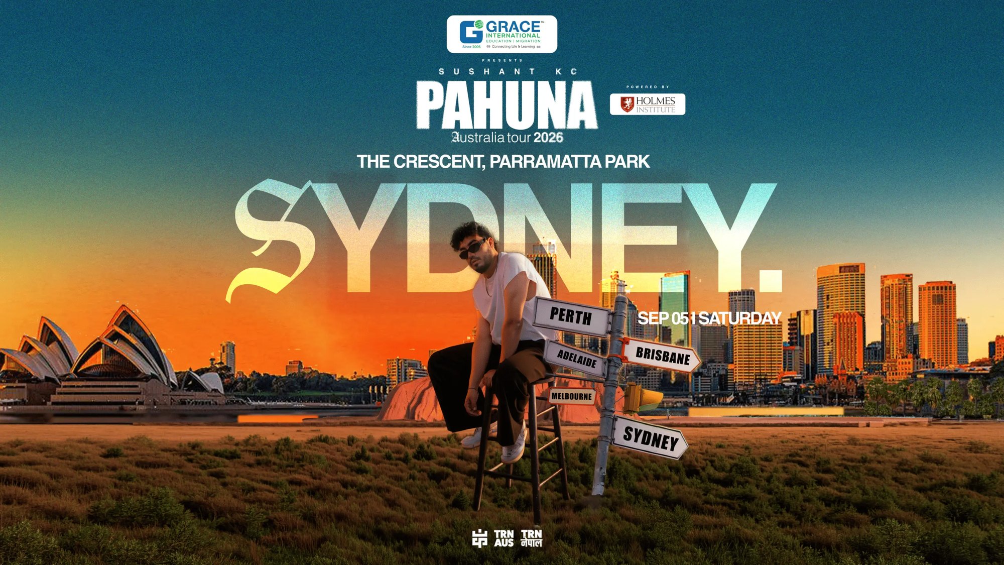 Sushant KC, Pahuna Australia Tour 2026, Sydney, The Crescent, Parramatta Park, September 5